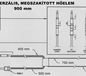 Univerzálny prerušovaný termoelektrický článok 900mm